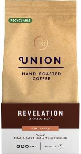 Union Hand Roasted Coffee Revelation Espresso Blend Wholebean 200g (Pack of 2)