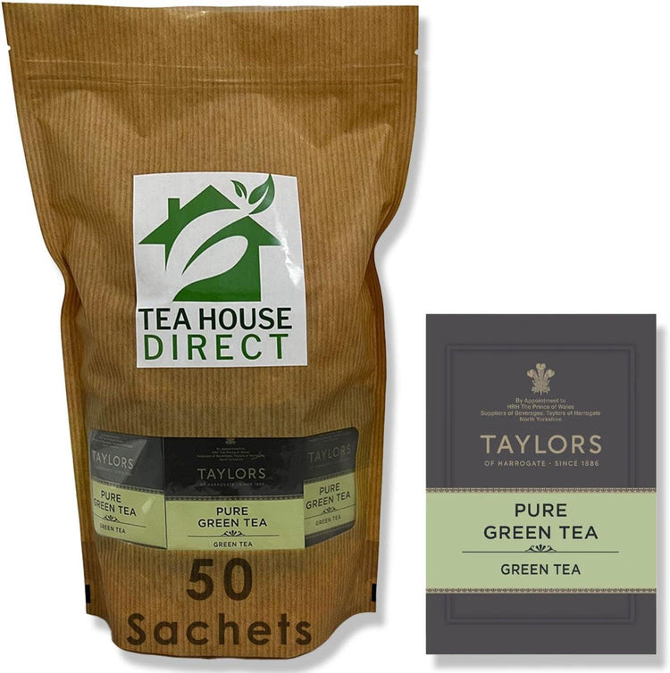 Taylors of Harrogate Pure and Unadulterated Green Tea Pure Flavor 50-400 Sachets