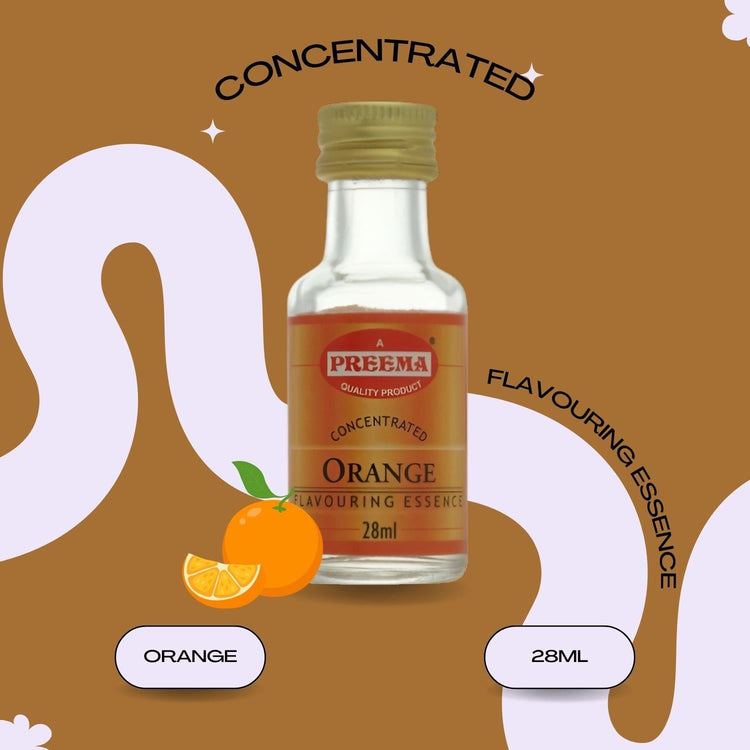 Preema Orange Flavouring Essence Smooth Aroma Flavour Concentrated 28ml