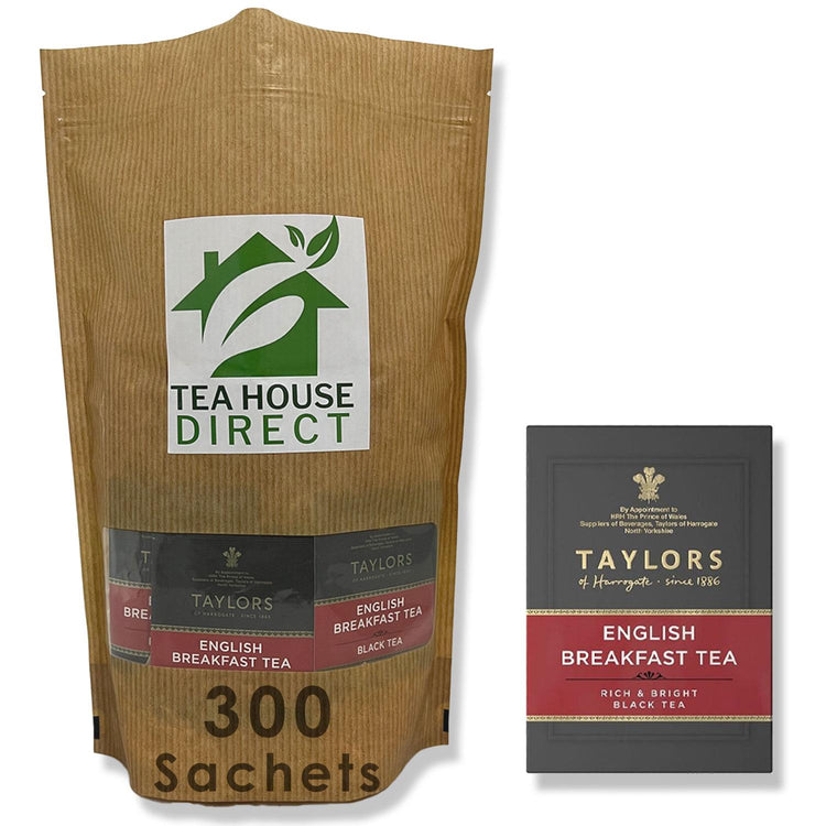 Taylors of Harrogate English Breakfast Tea Rich and Robust Flavor Bold and Full-Bodied Taste Premium Quality - 300 Sachets