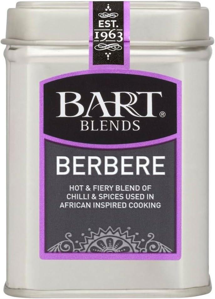 Bart Seasoning Tin Berbere Blends Hot & Fiery Blend of Chilli and Spices 65g X 6