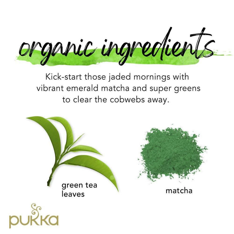 Pukka Herbal Organic Teas Tea Sachet - Supreme Matcha Green (20 to 1000 Sachets)