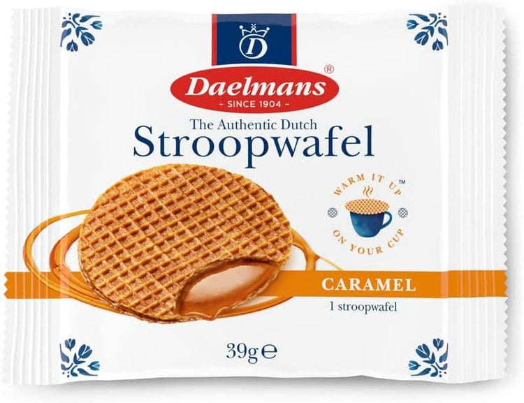 Daelmans Stroopwafels Caramel Wafers 39 g x 24 (Single Pack)