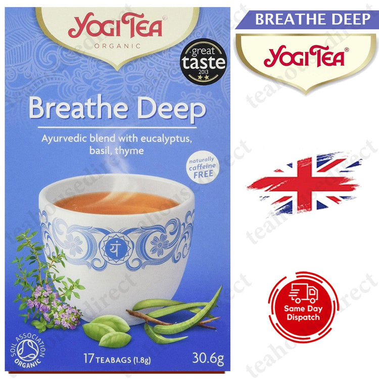 Yogi Ayurvedic Herbal Organic Teas Tea Sachets - Breathe Deep