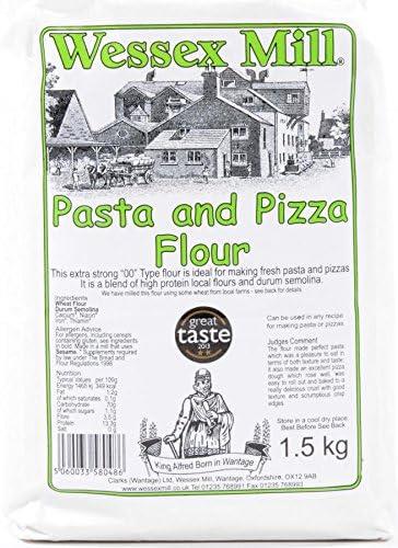 Wessex Mill Pasta and Pizza Flour 1.5kg (Pack of 3)