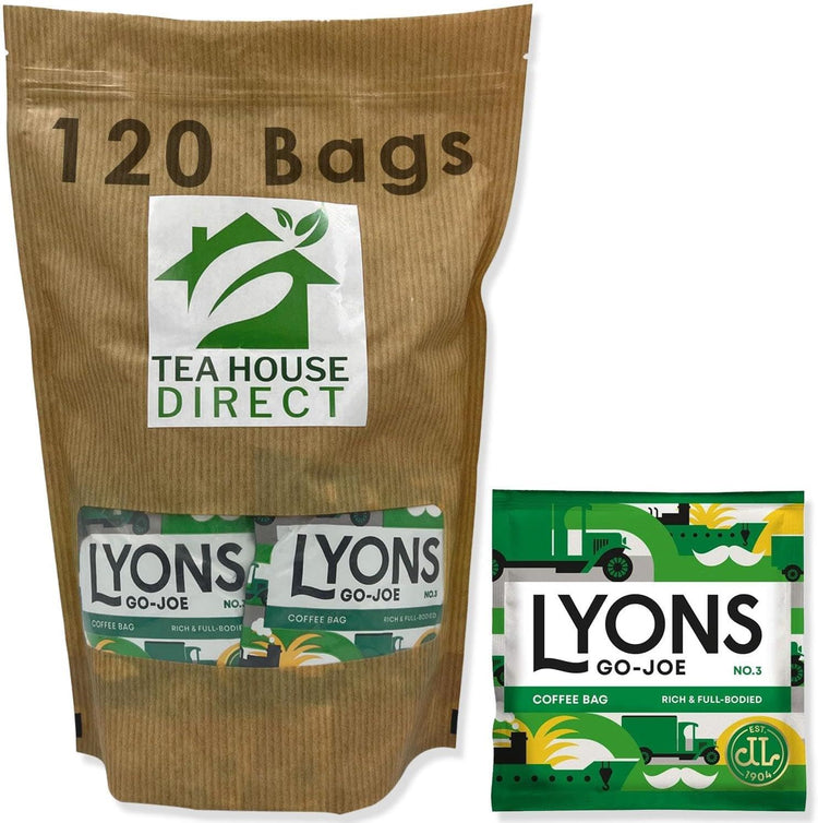Lyons Go Joe Rich and Full Bodied Freshly Roasted Ground Coffee 120 Sachet Pouch