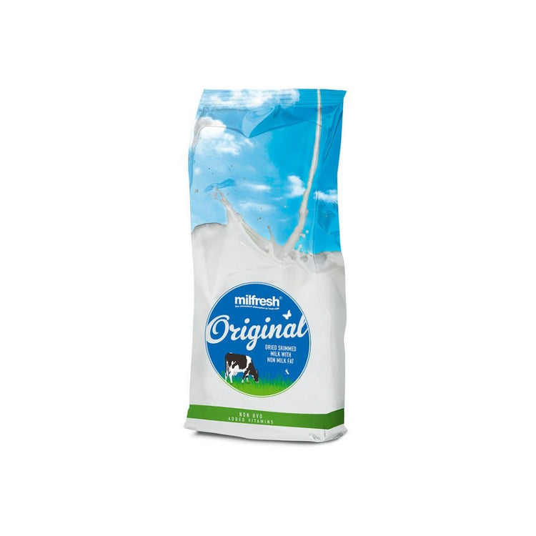 Milfresh Original Skimmed Milk Powder 2kg Bag for Drinking & Cooking - Pack of 4