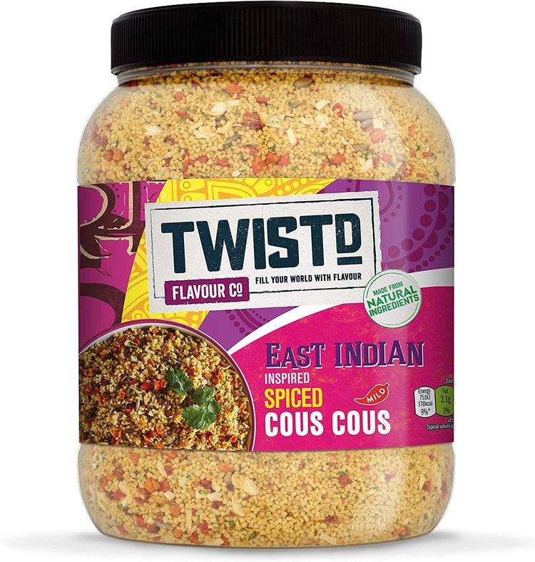 Twistd East Indian Inspired Mild Couscous Spicy Flavour Spiced Cous Cous 1.5kg