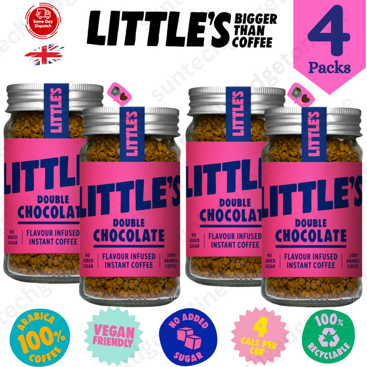 Littles Double Chocolate 50g, Indulge in Decadent Delights Sip & Enjoy - 4 Packs