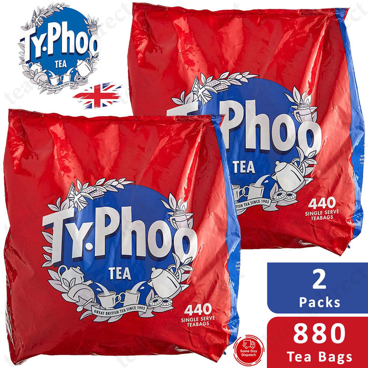 Typhoo One Cup Tea Bag Coffee, 440 Count - 1 to 6 Packs