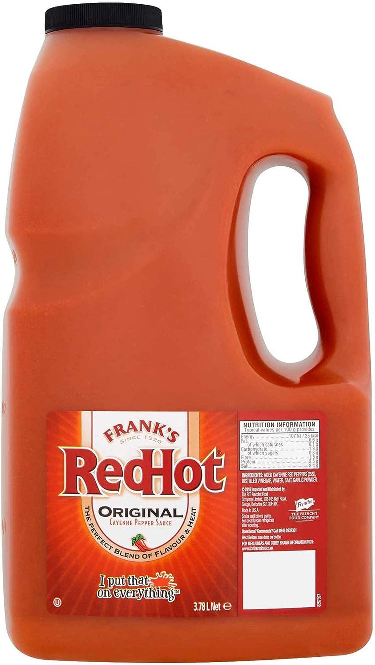 Franks Red Hot Cayenne Sauce - 4x3.7ltr