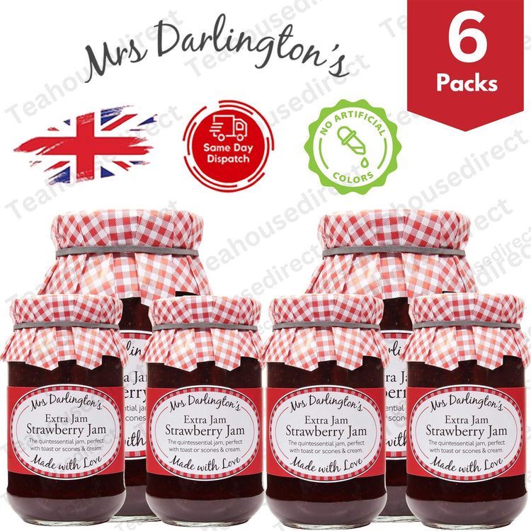 Darlington's Strawberry Jam 340g, Timeless Sweetness - 6 Packs