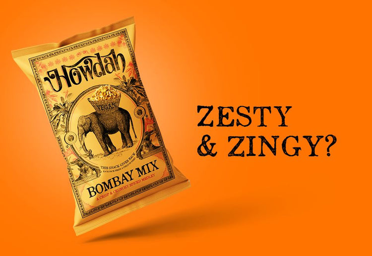 Howdah Bombay Mix Snack 150g Sweet, Savory and Spicy Delicious Crispy Snacks