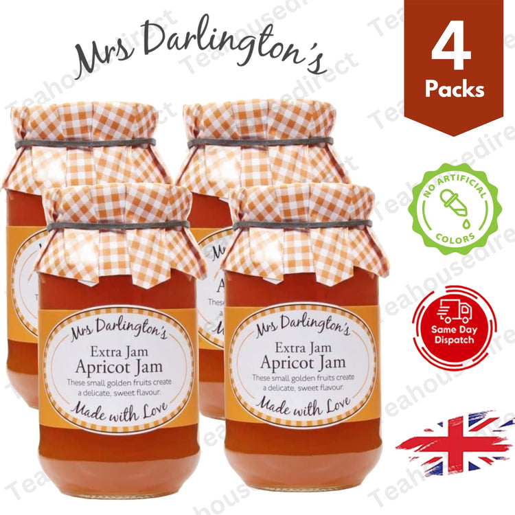 Darlington's Apricot Jam 340g, Orchard-Fresh Apricot Joy 4 Packs