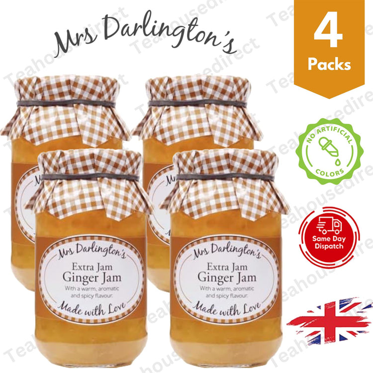 Darlington's Ginger Jam 340g, Savor the Ginger Essence 4 Packs