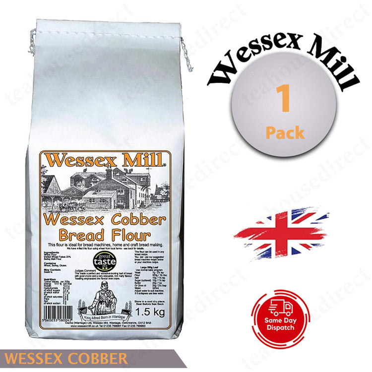 Wessex Mill Flour Cobber Bread Flour 1.5kg (Pack of 1)