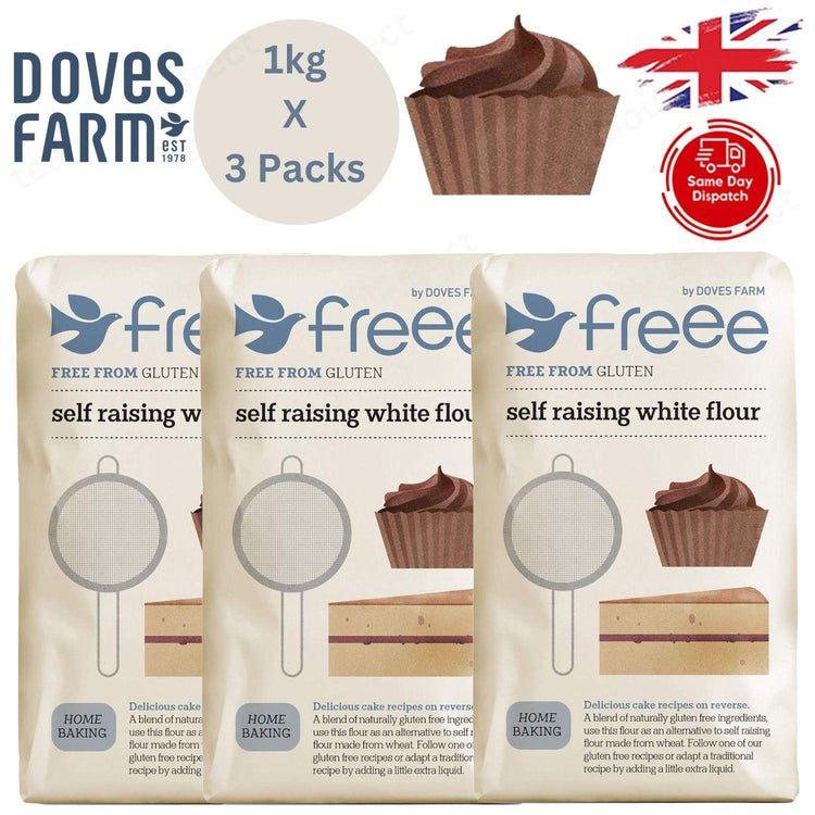 Doves Farm | White Self Raising Flour Gf 1Kg - 1 to 10 Packs