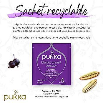 Pukka Herbal Organic Teas Tea Sachets - Blackcurrant Beauty (60 Sachets)