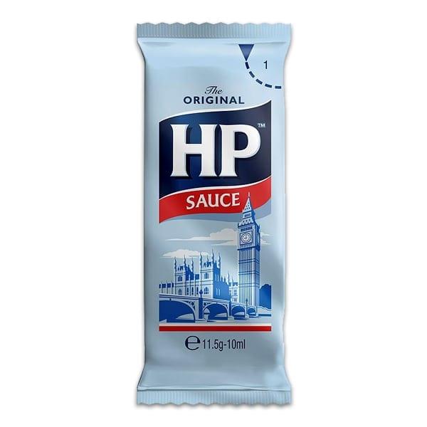 25 x Heinz Tomato Ketchup & 25 x HP Brown Sauce Sachets Portions (50 in total)