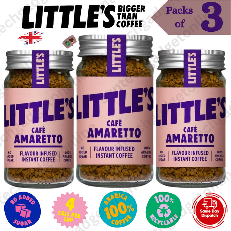 Littles Cafe Amaretto 50g, Taste the Elegance of Italy Sip,Savor,Enjoy - 3 Packs