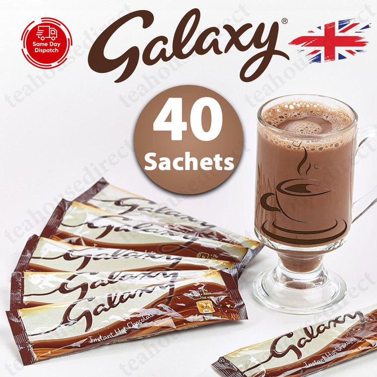 Galaxy Cadbury Aero Single Serve Individual Instant Hot Chocolate Powder Sachets