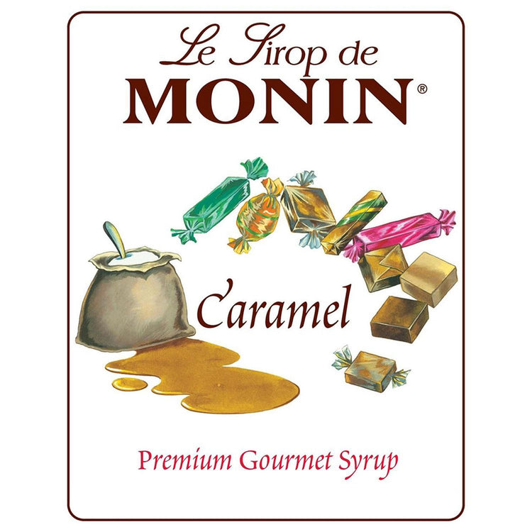 Monin Caramel Coffee Syrup 1 Litre Plastic Bottle