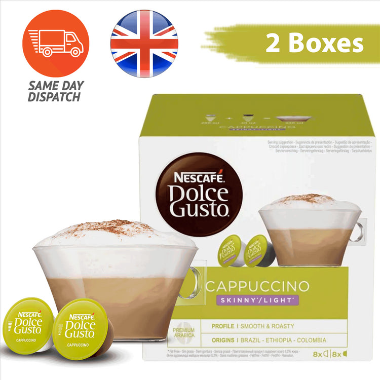 2 x Nescafe Dolce Gusto Coffee Pods Skinny Cappuccino Flavour