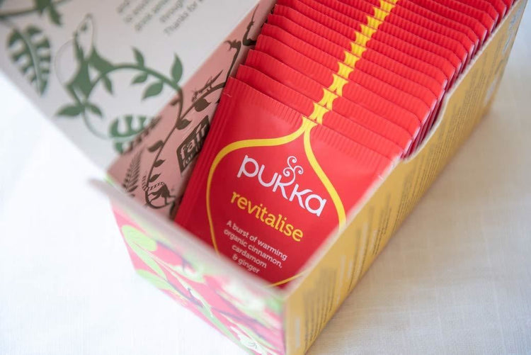 Pukka Herbal Organic Teas Tea Sachets Caffeine Free - Revitalise (700 Sachets)