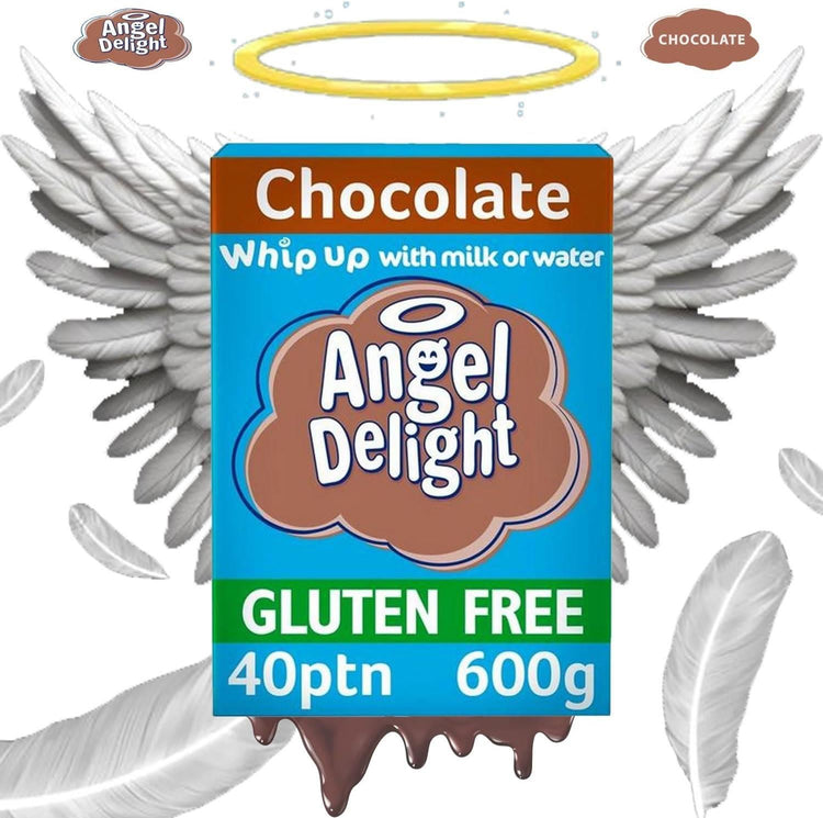 Angel Delight Chocolate Flavour Dessert Mix Light and Luscious Gluten Free 600g